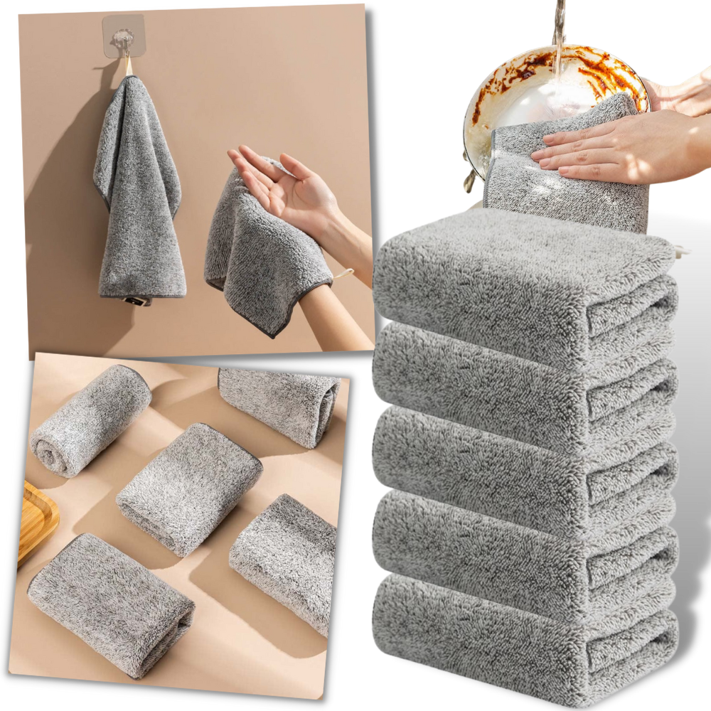 Absorbent Microfiber Bamboo Dishcloth