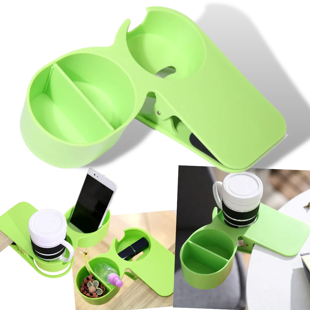 Clip-On Double Cup Holder