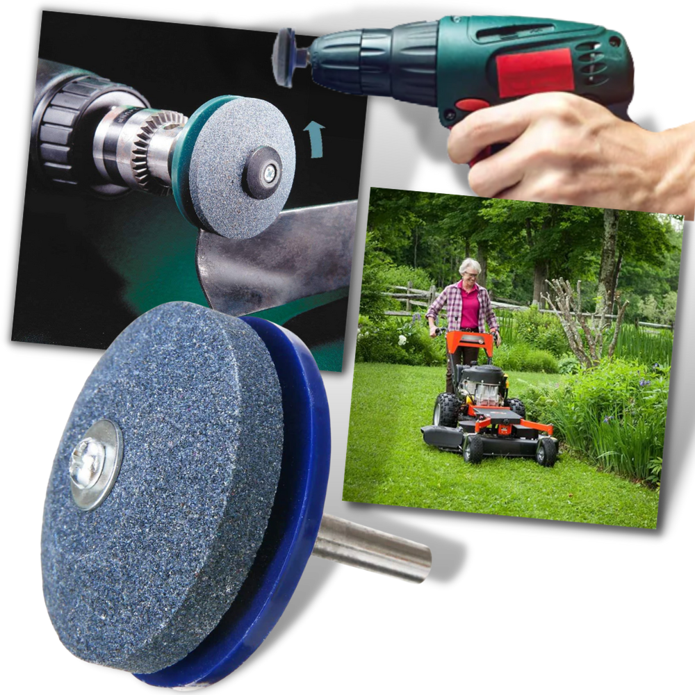 Rotary Lawn Mower Blade Sharpener Set