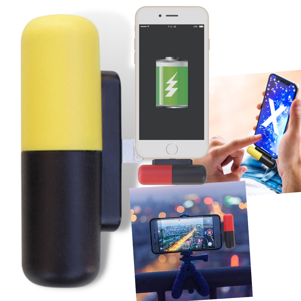 Capsule-Shaped Mini Portable Power Bank