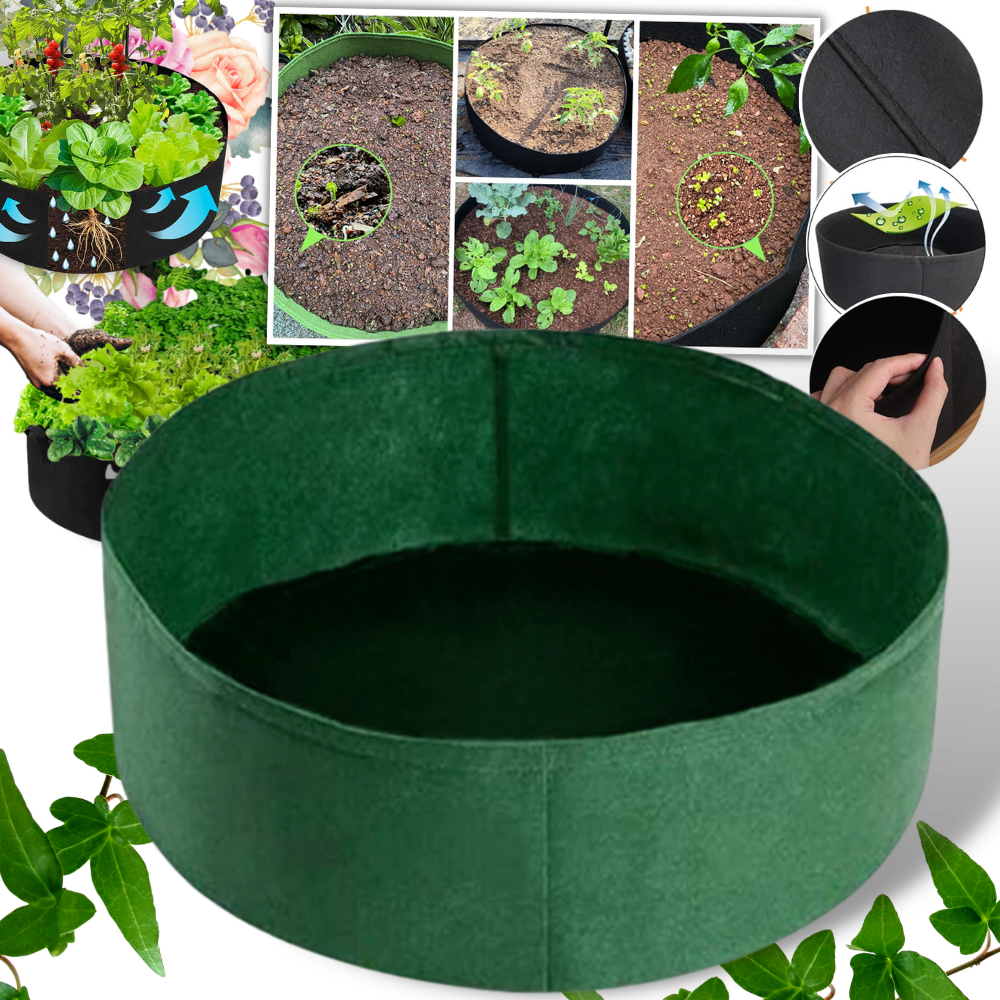 Raised Felt Nursery Pot For Plants