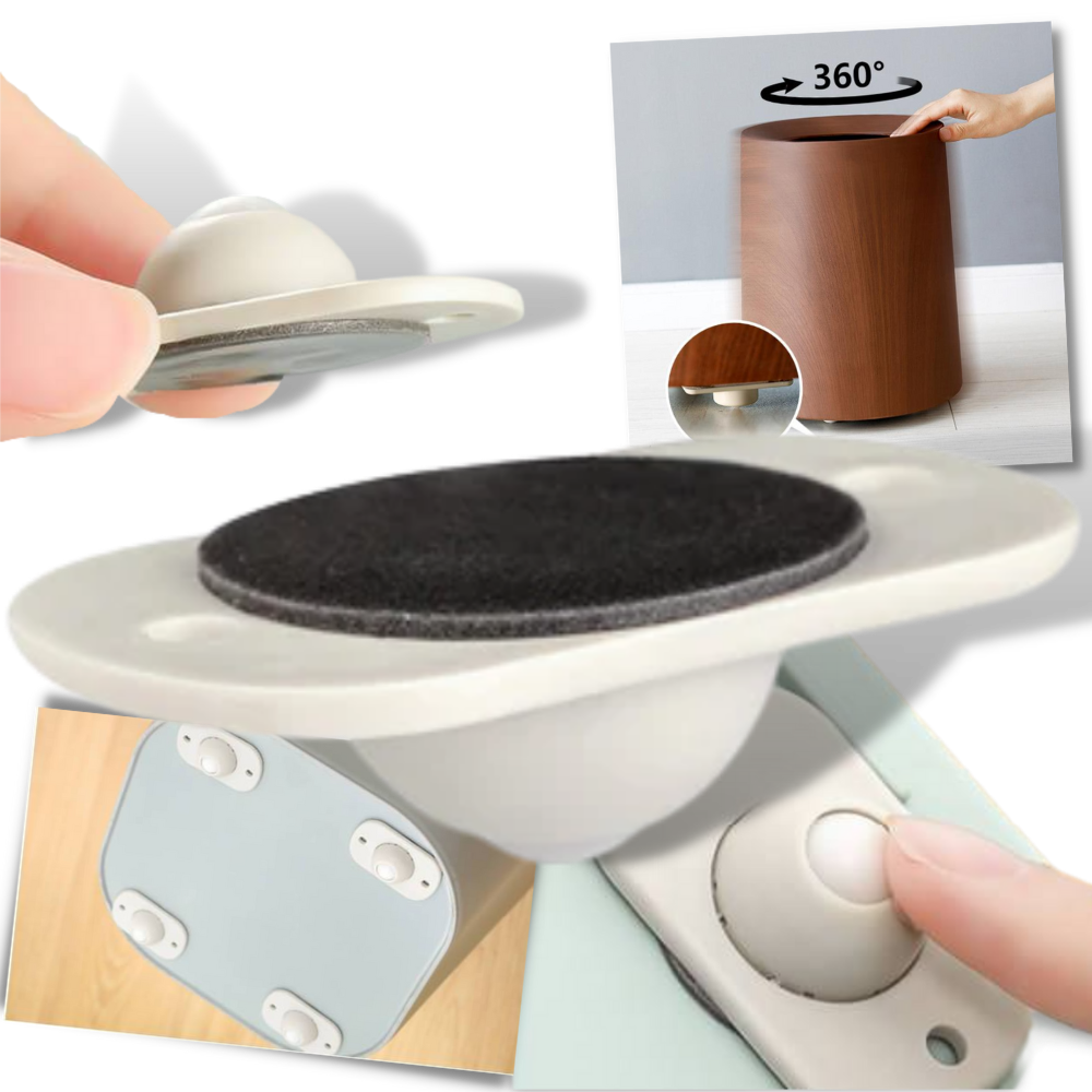 Adhesive Swivel Furniture Wheel