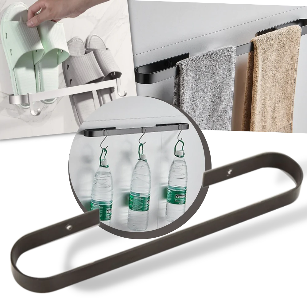 Aluminium Wall-Mounted Slipper Rack