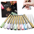 10-Pack Metallic Colour Markers