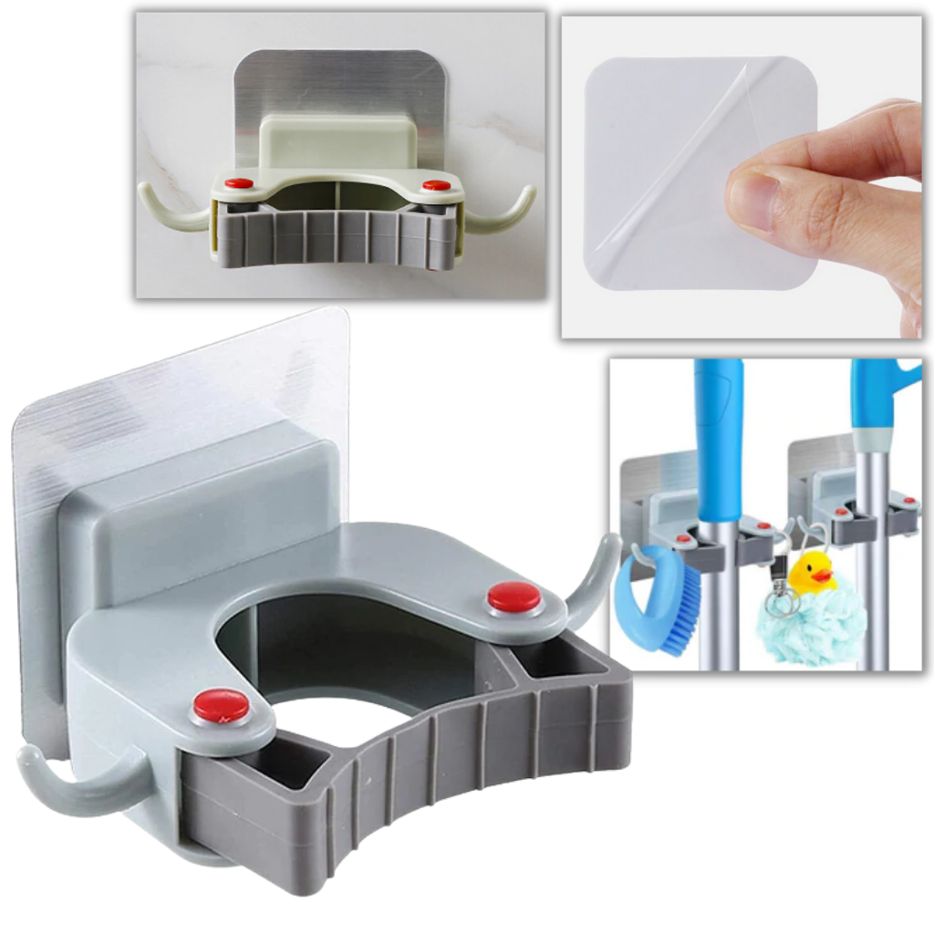 Wall-Mounted Broom Holder