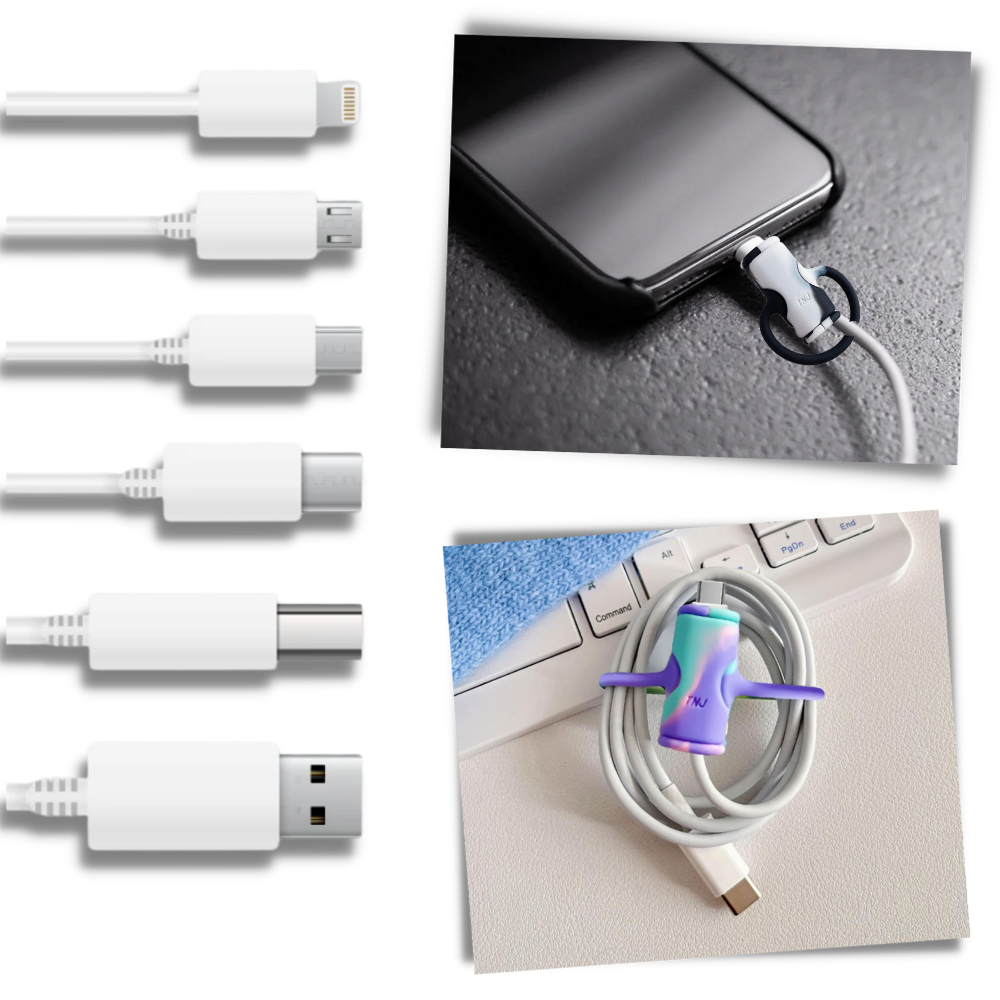 2 in 1 Silicone Cable Winder: