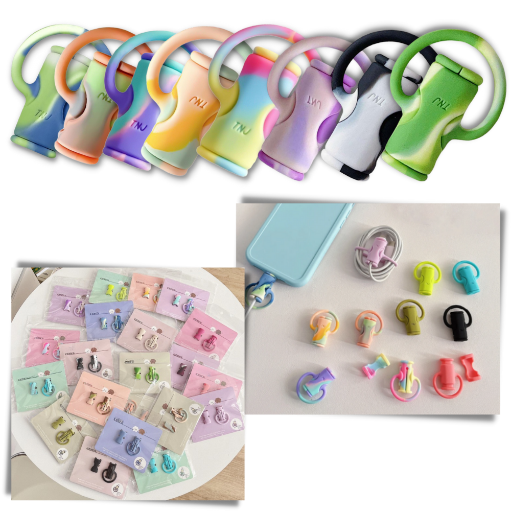 2 in 1 Silicone Cable Winder: