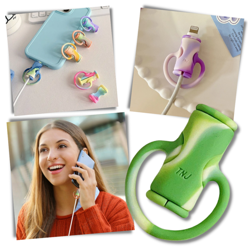 2 in 1 Silicone Cable Winder: