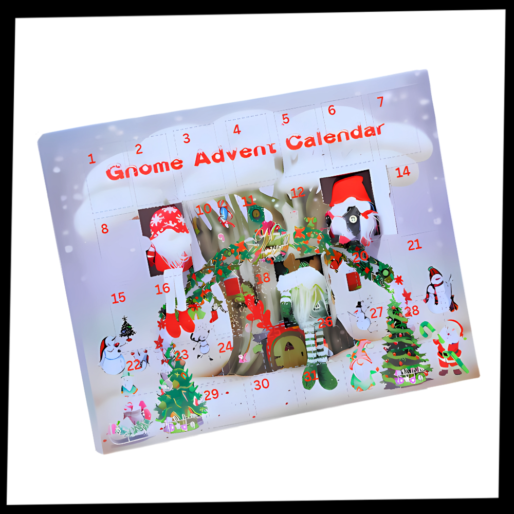 31-Day Countdown Gnome Advent Calendar