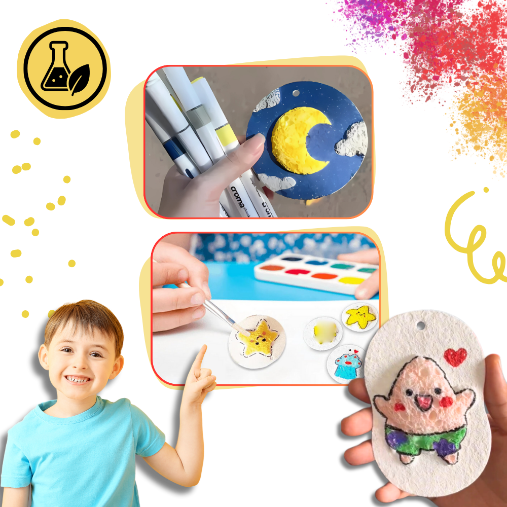 3D Foam Painting Paper