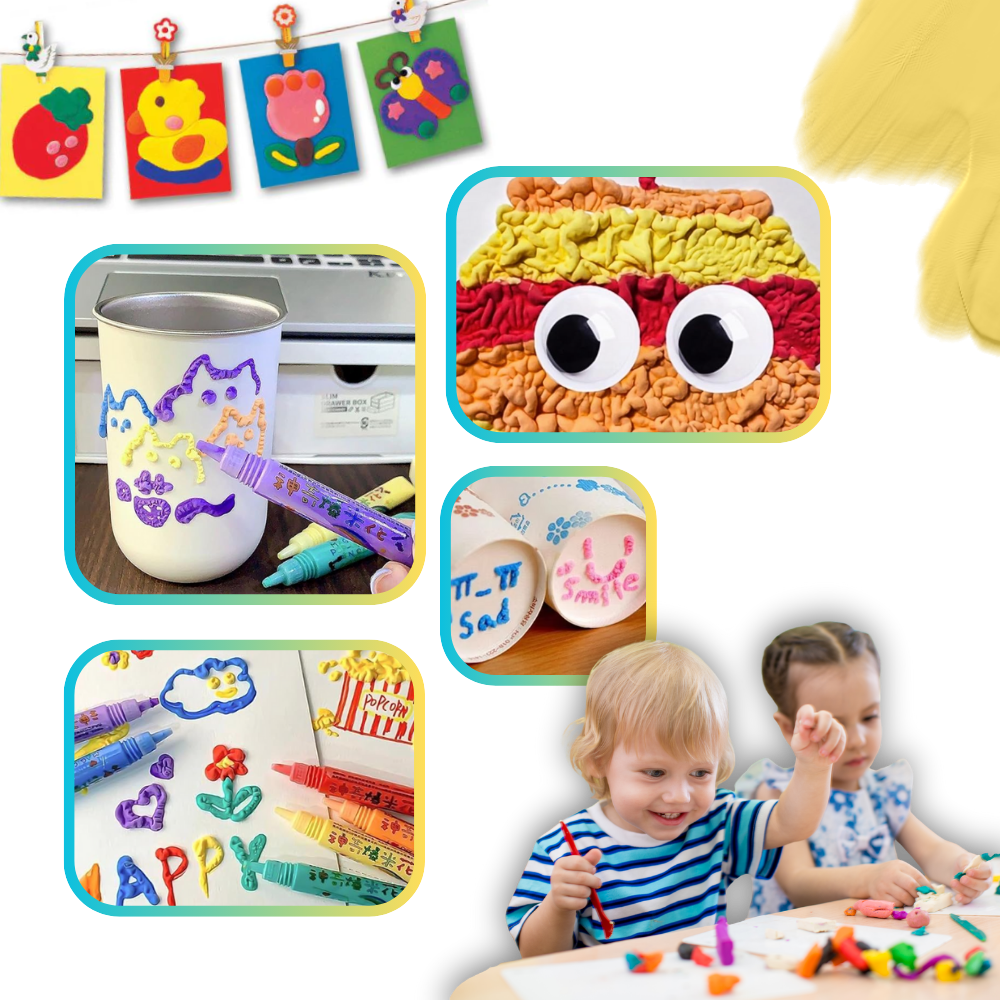 3D Puffy Bubble Popcorn Pen