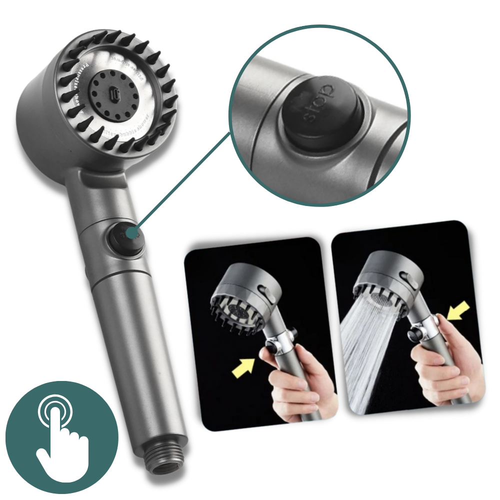 4-in-1 High-Pressure Shower Head