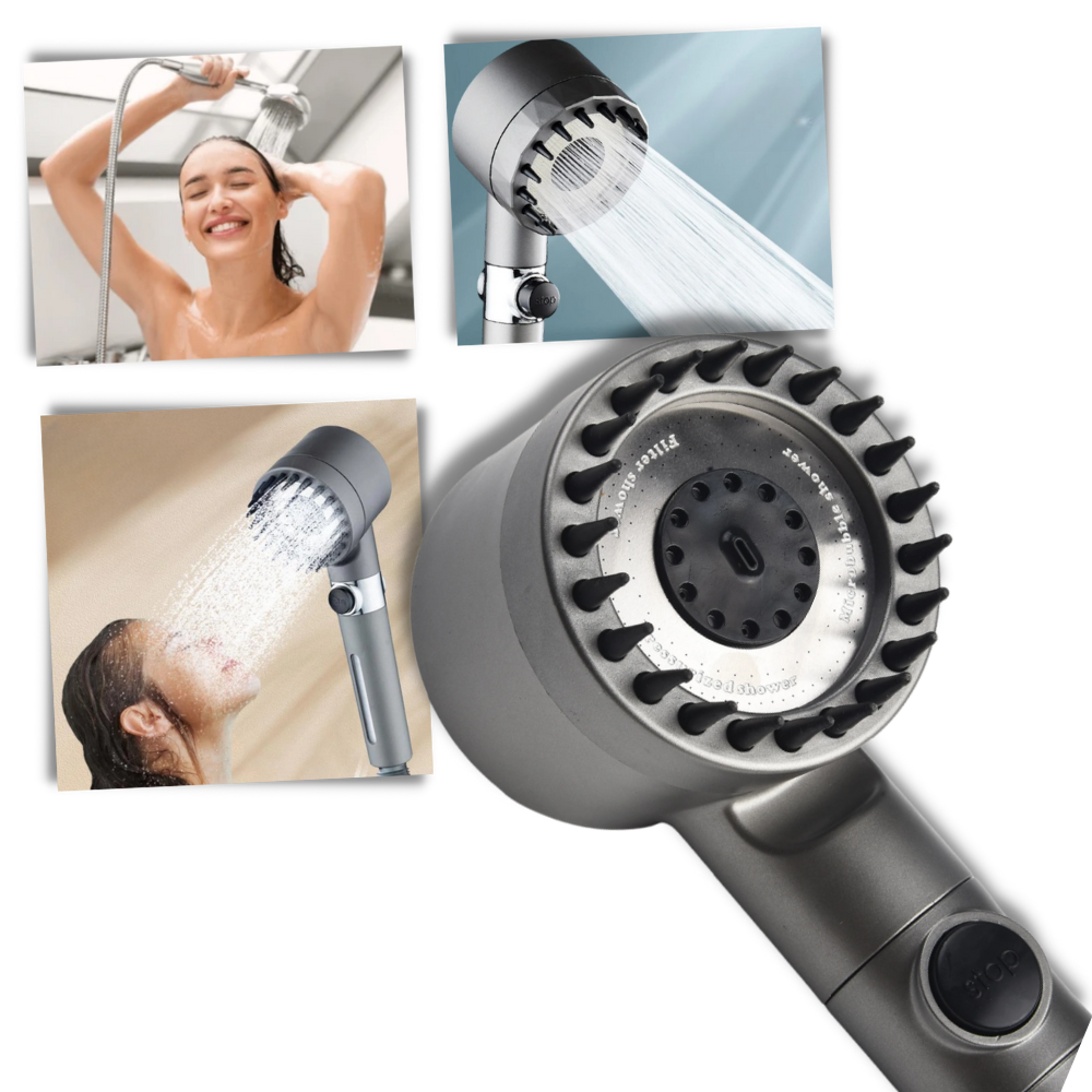 4-in-1 High-Pressure Shower Head