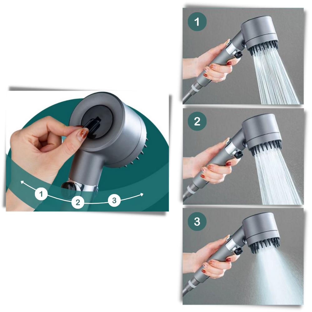 4-in-1 High-Pressure Shower Head