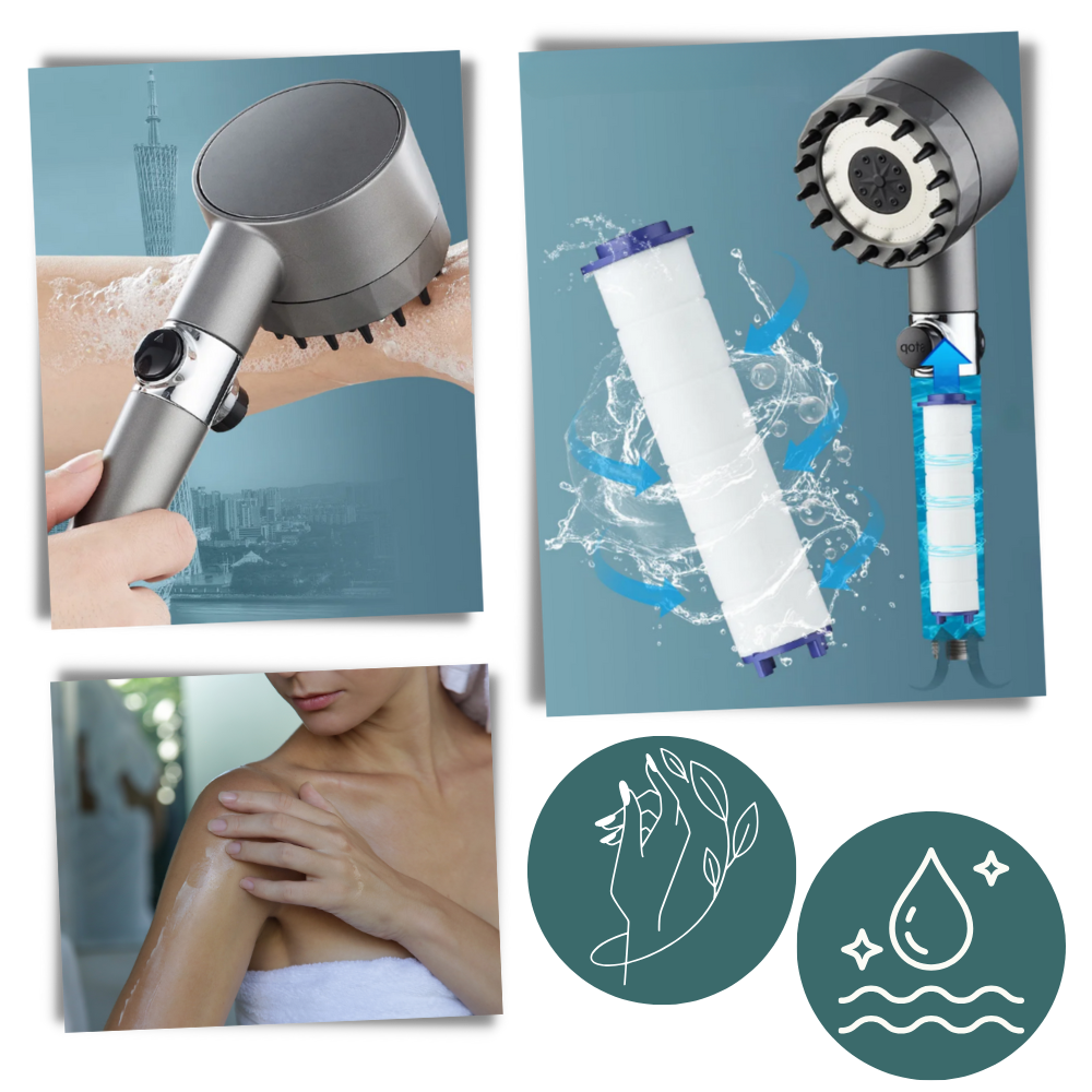4-in-1 High-Pressure Shower Head