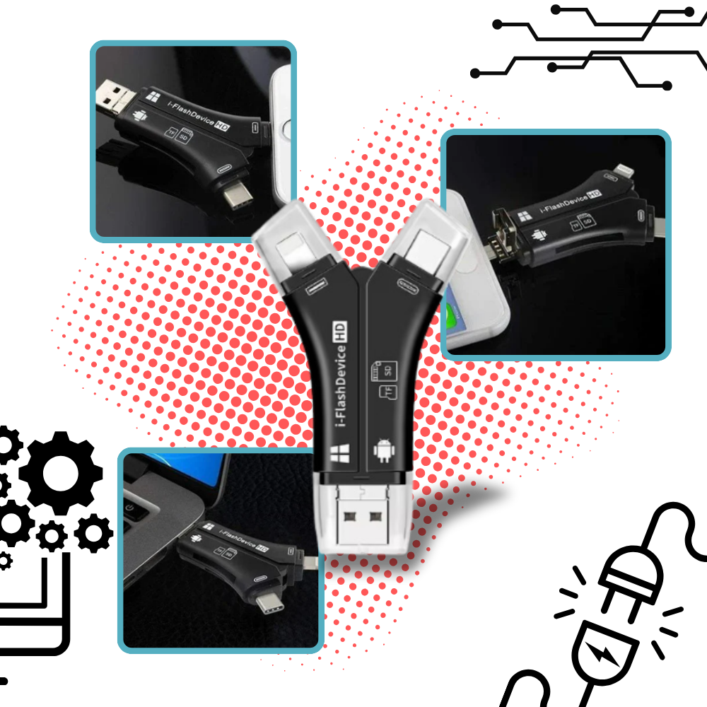 4-in-1 USB For Phones