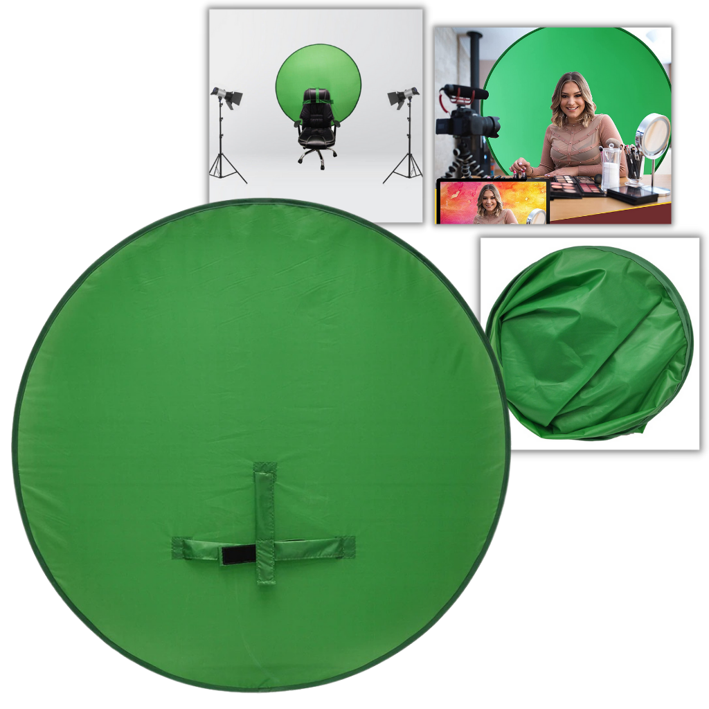 Collapsible Green Screen for Chair