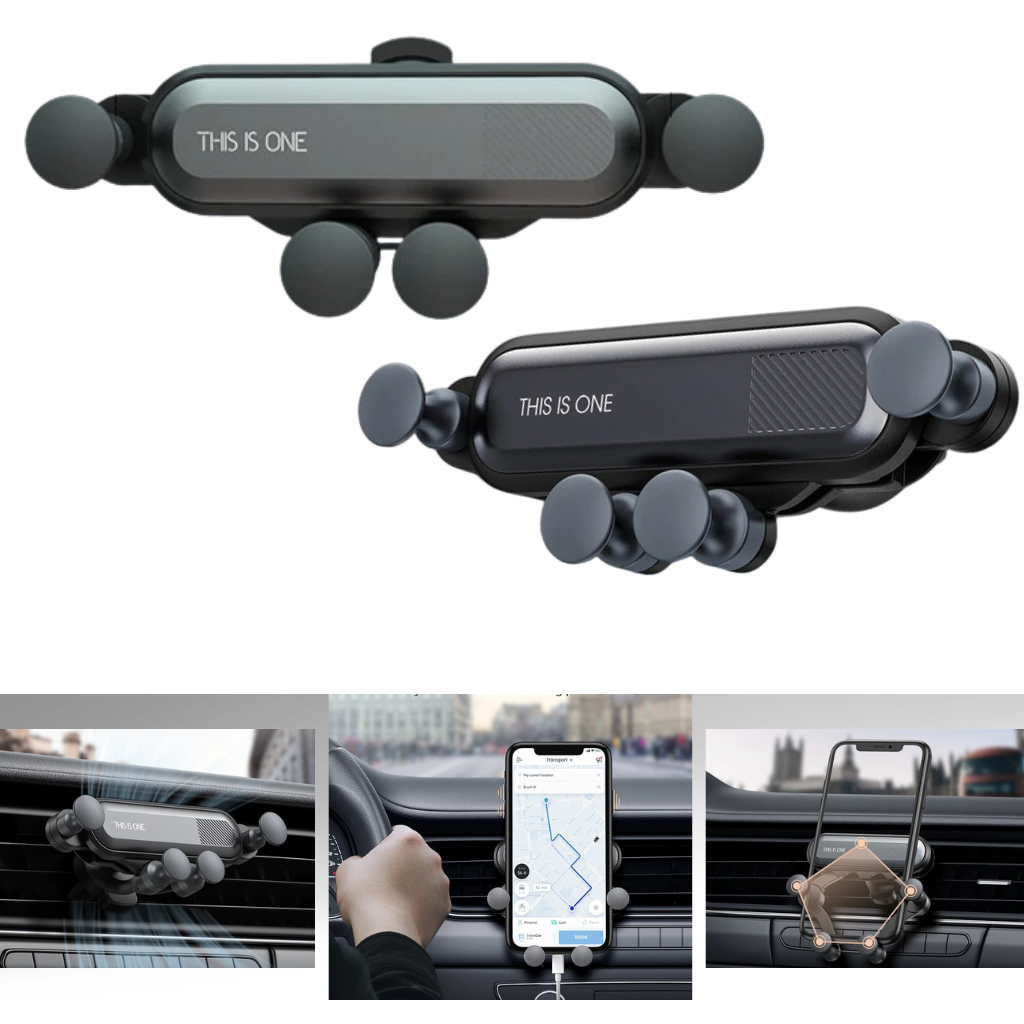 Gravity car phone holder