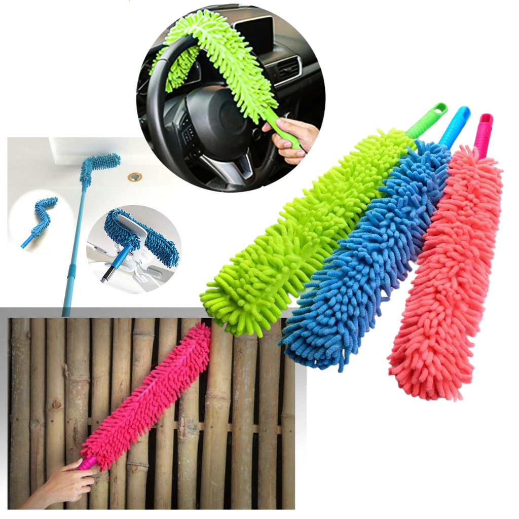 Microfiber flexible cleaning duster