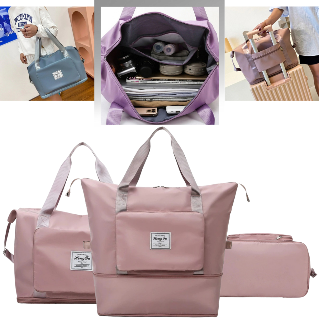 Multi use expandable and foldable travel bag
