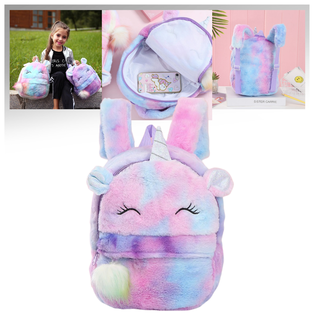Plush Unicorn Girl’s Backpack