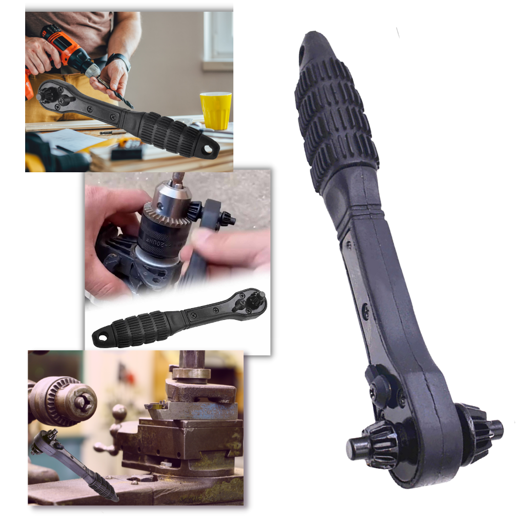 Ratcheting Drill Chuck Key