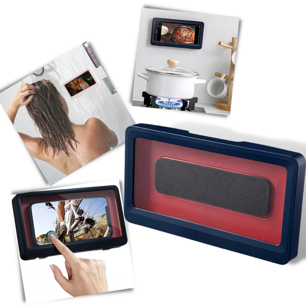 Waterproof Wall Mount Shower Phone Holder Case