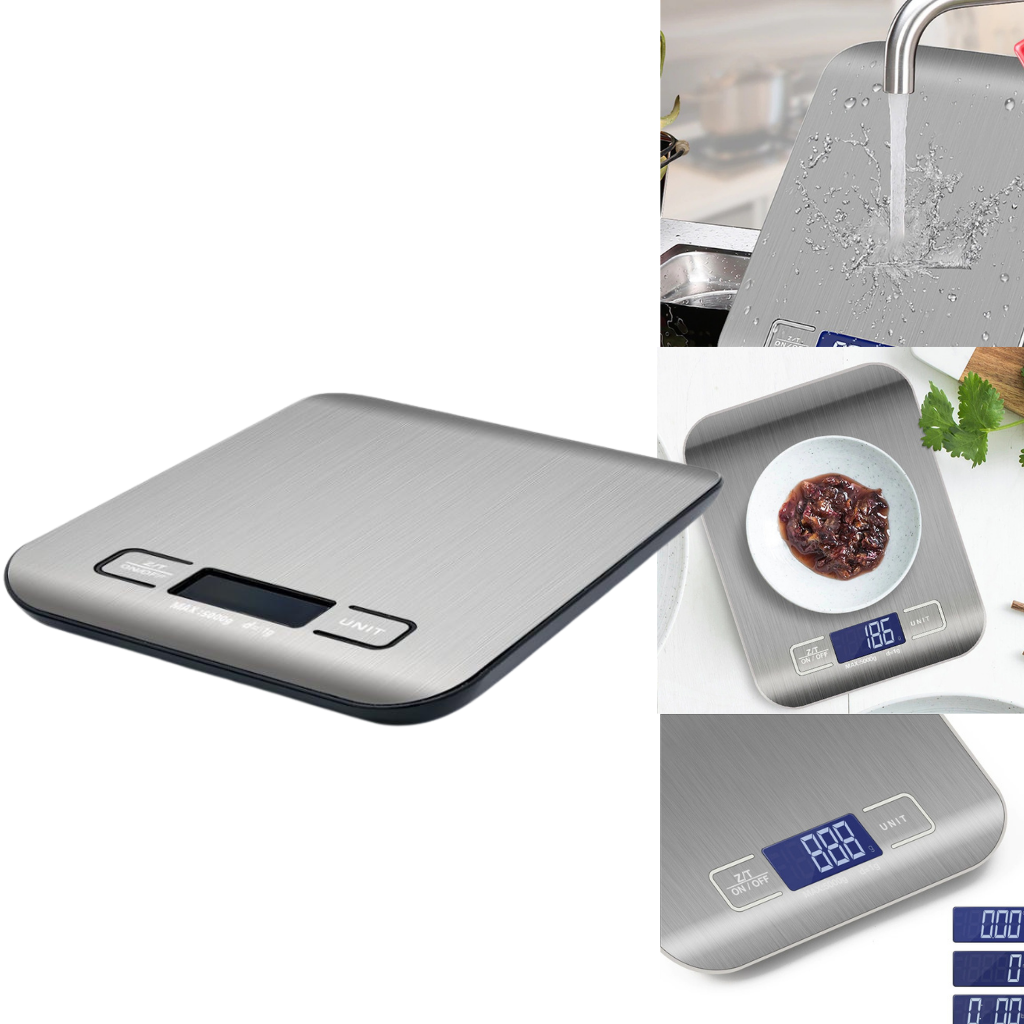 Stainless Steel LCD Digital Kitchen Scale