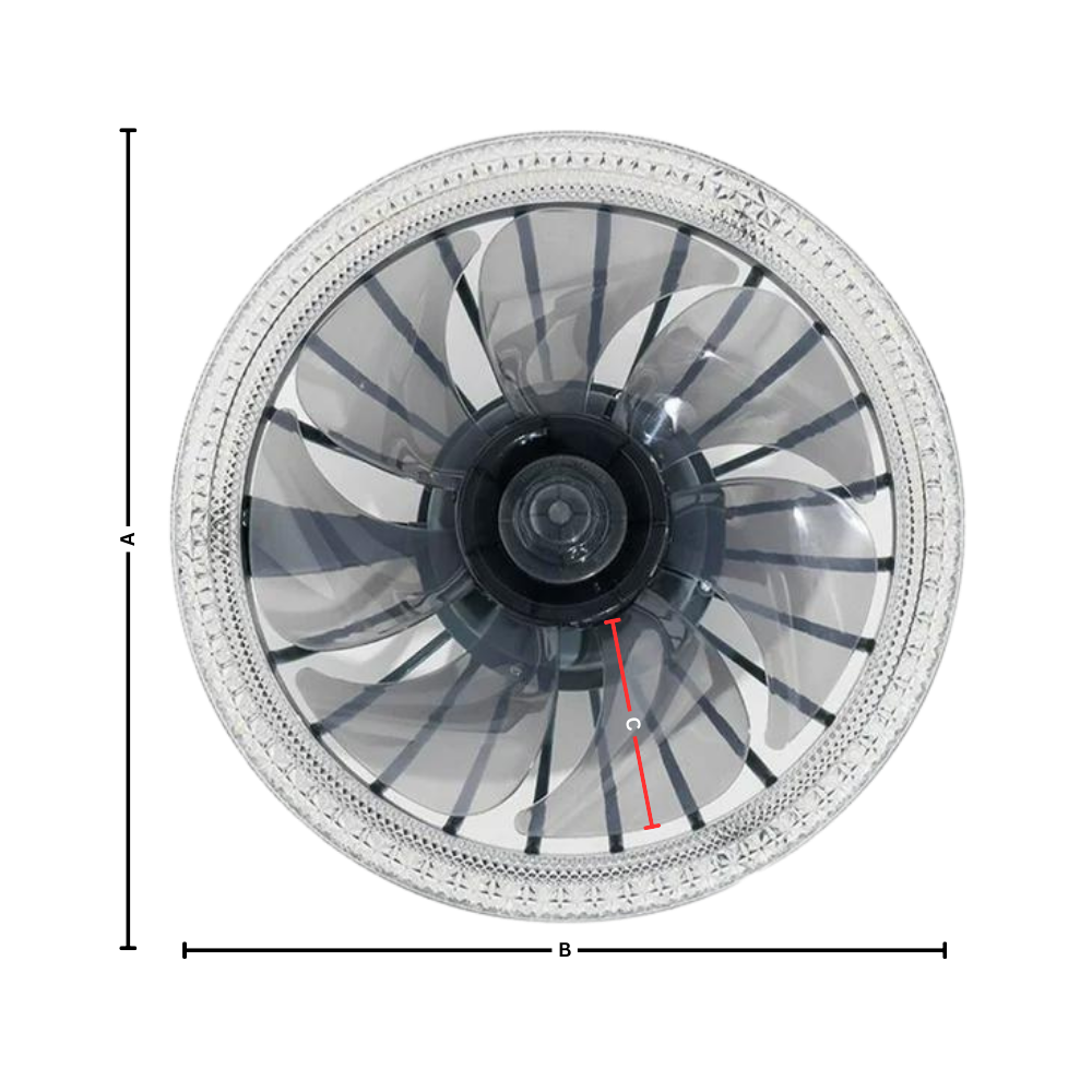 Aesthetic Ceiling Fan With Light And Remote