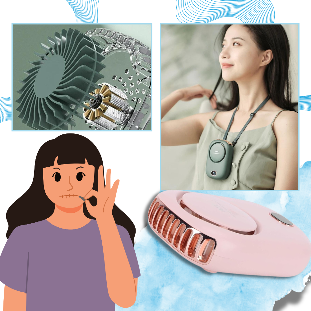 Bladeless Adjustable Portable Neck Fan