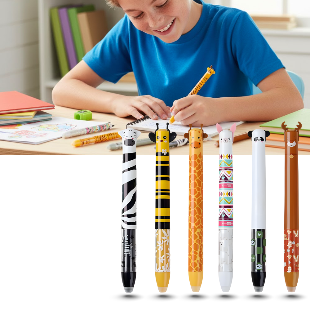 Cartoon Festive Heat Erase Pens