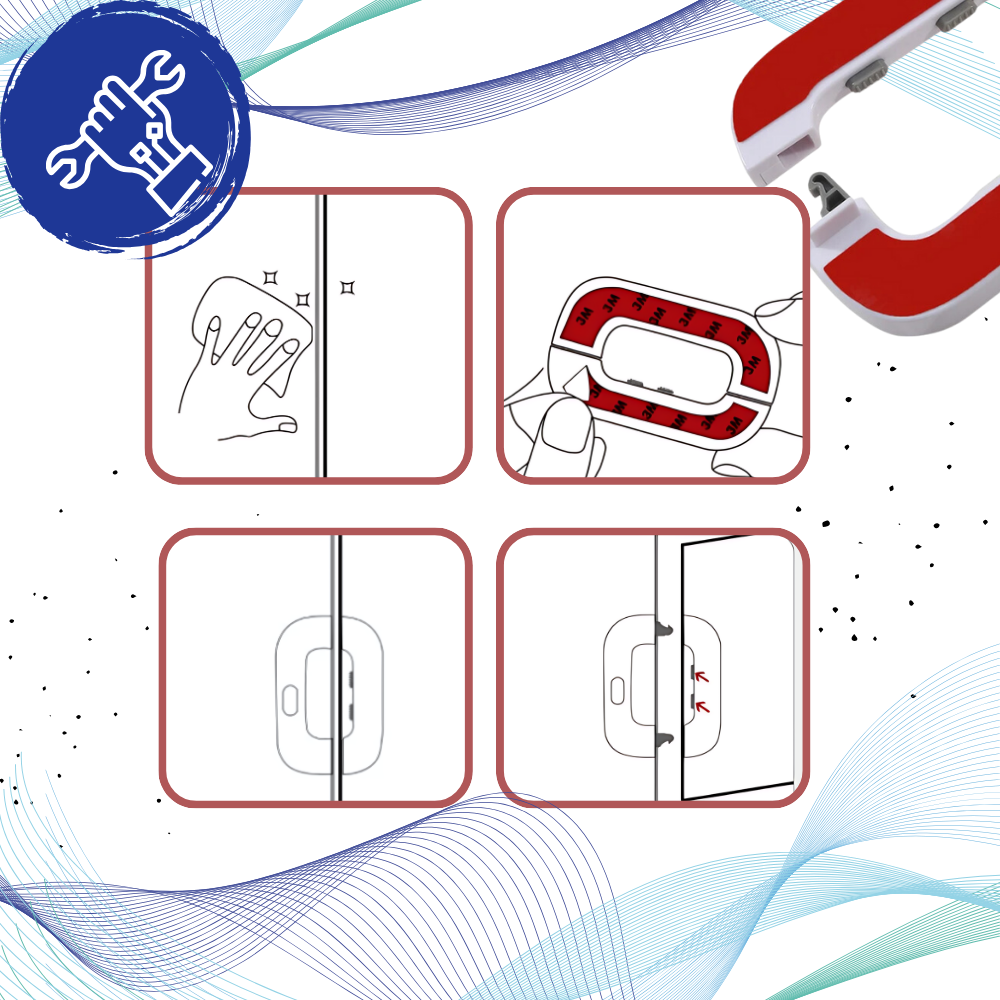 Child Safety Refrigerator Door Lock