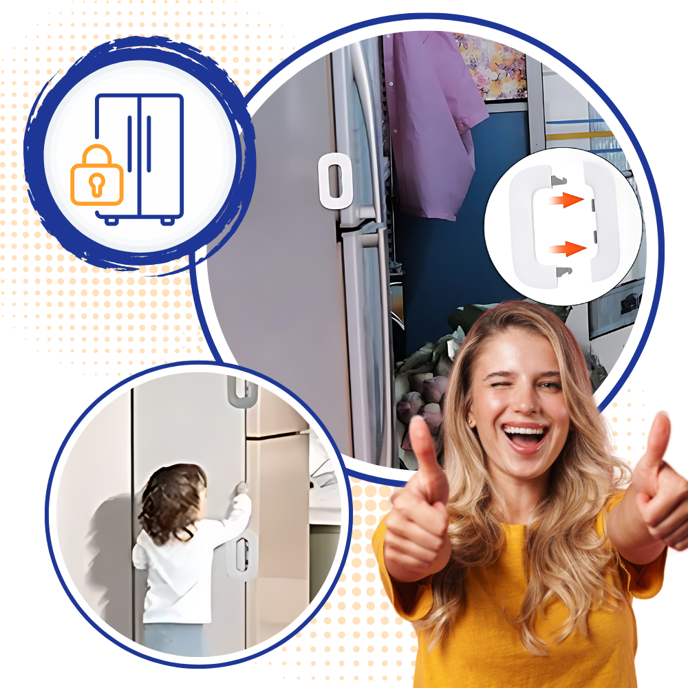 Child Safety Refrigerator Door Lock