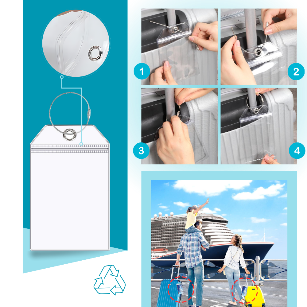 Custom Waterproof Luggage Tag