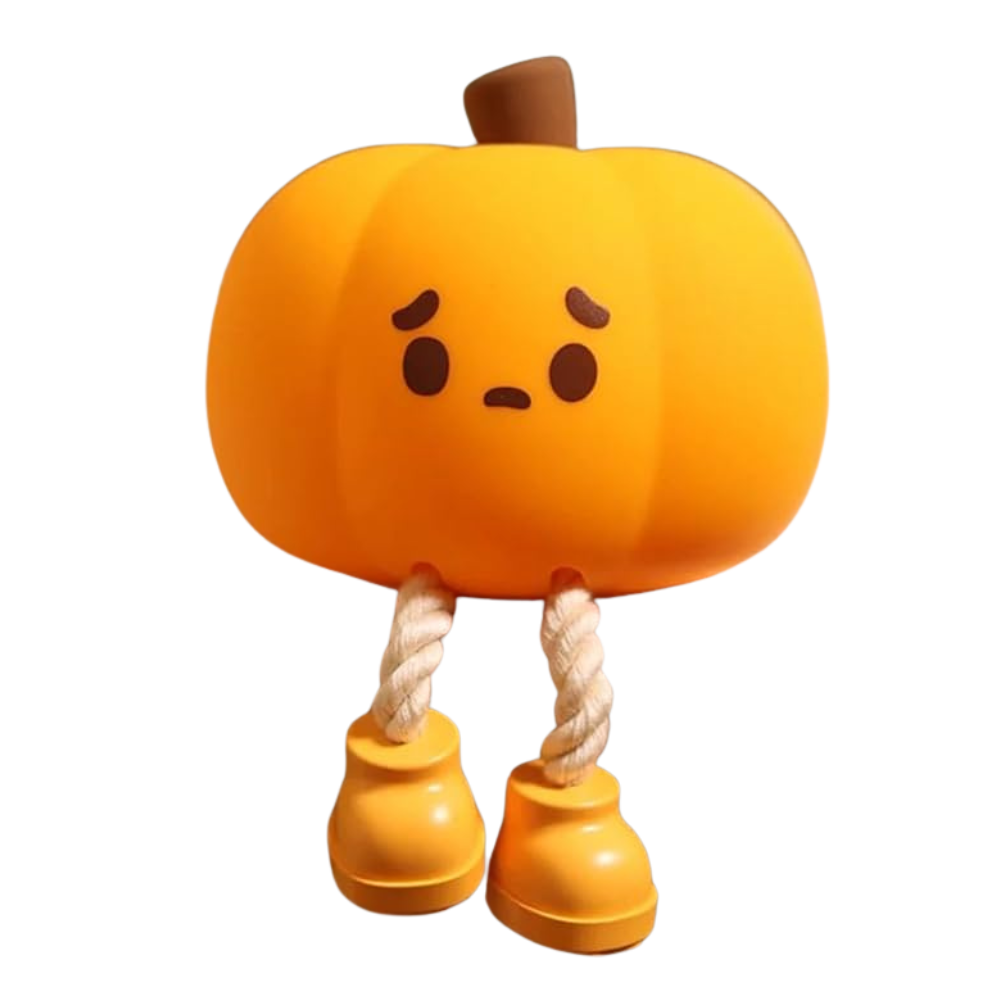 Cute Sad Pumpkin Night Light