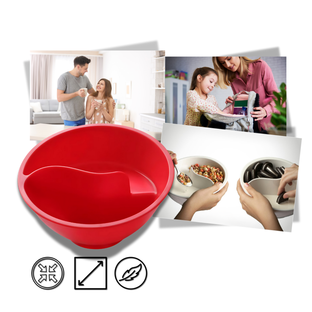 Dry-Wet Separation Cereal Bowl
