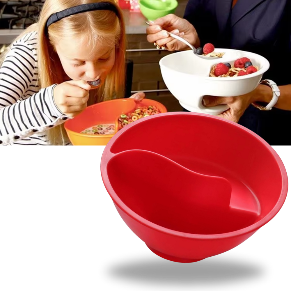 Dry-Wet Separation Cereal Bowl