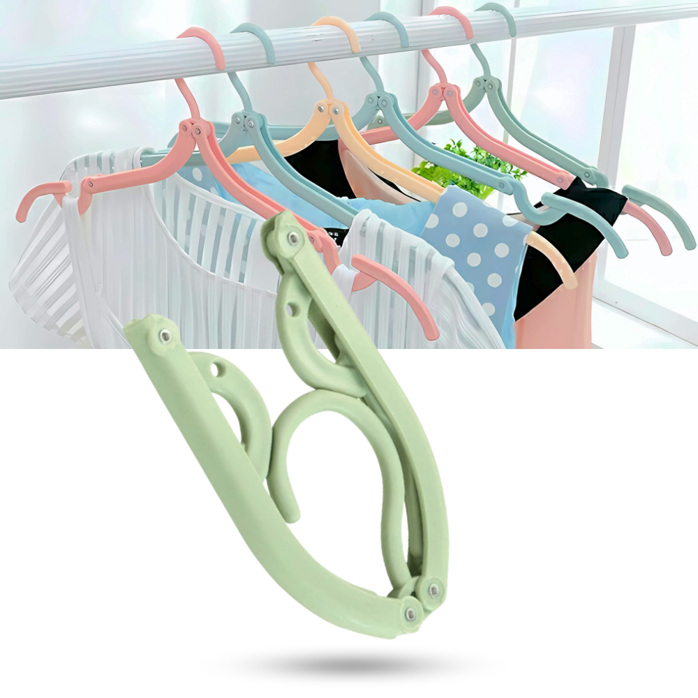 Dual-Size Foldable Clothes Hangers