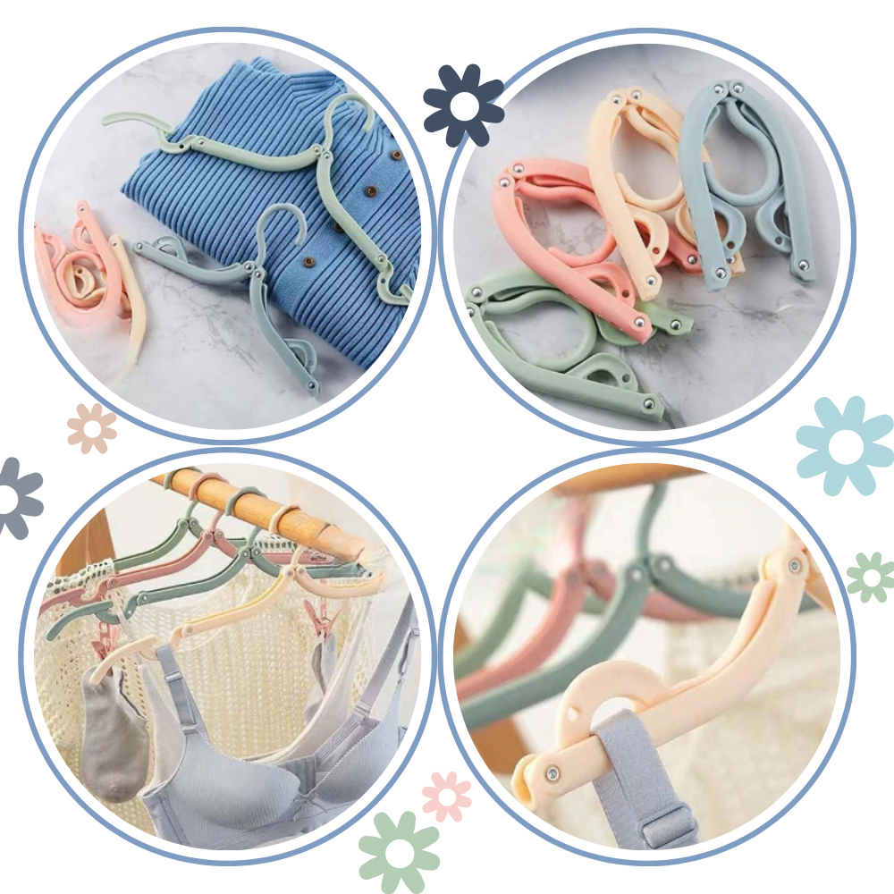 Dual-Size Foldable Clothes Hangers