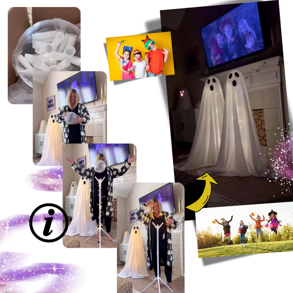 Eerie Bright Display Halloween Ghost