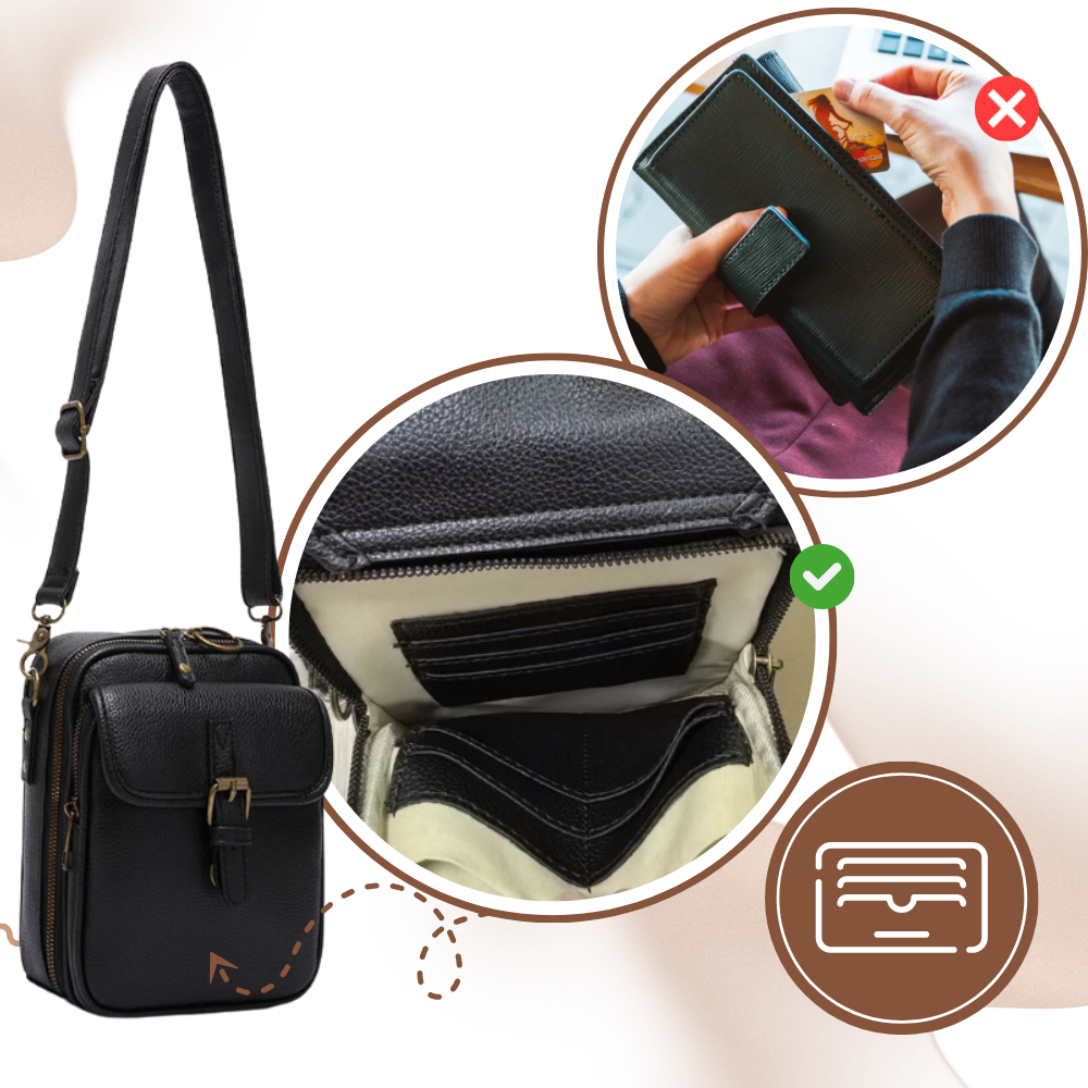 Vintage All-in-One Crossbody Bag