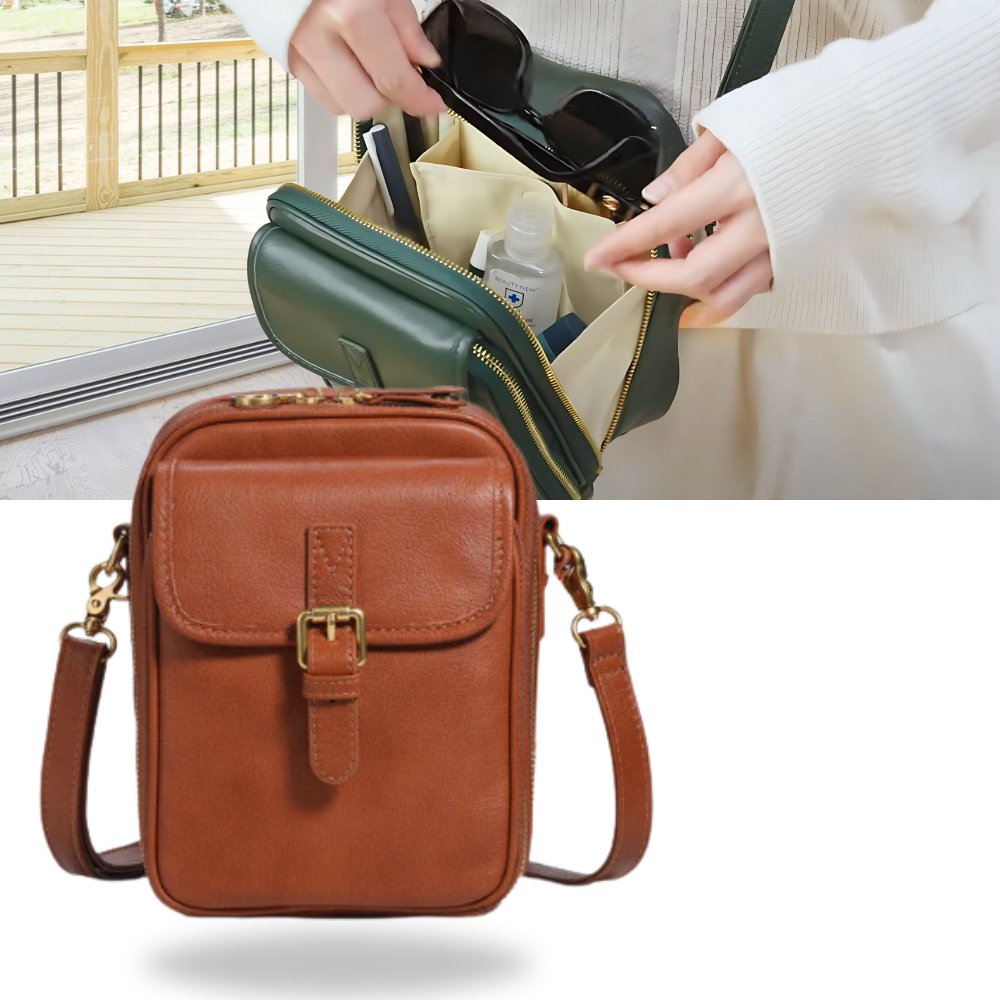 Vintage All-in-One Crossbody Bag