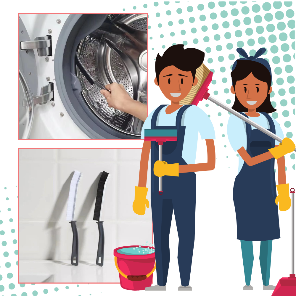 Ergonomic Soft Grout Cleaning Brush