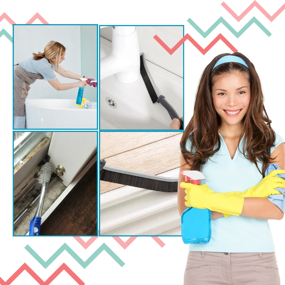 Ergonomic Soft Grout Cleaning Brush