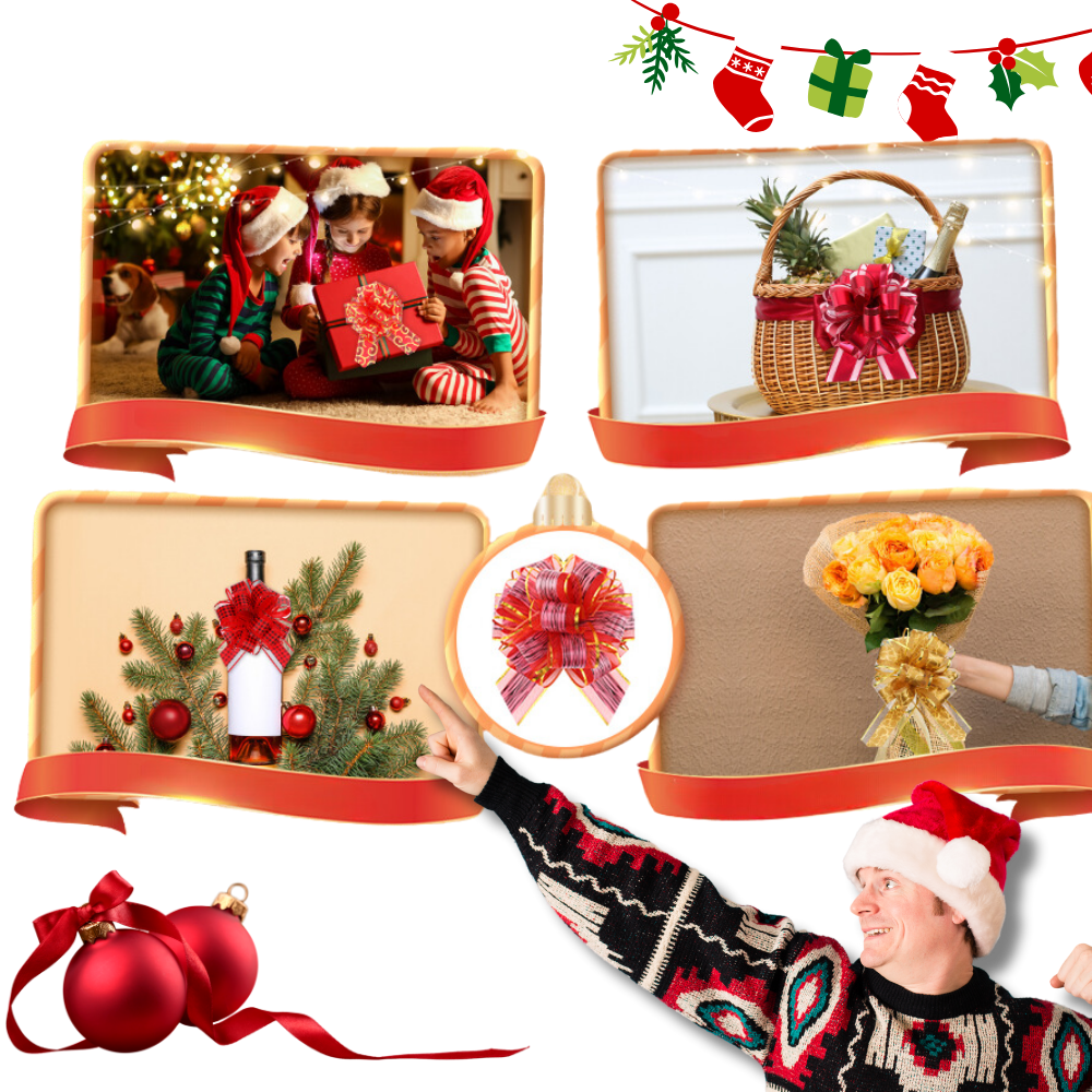 Festive Easy Assembly Ribbon Bows