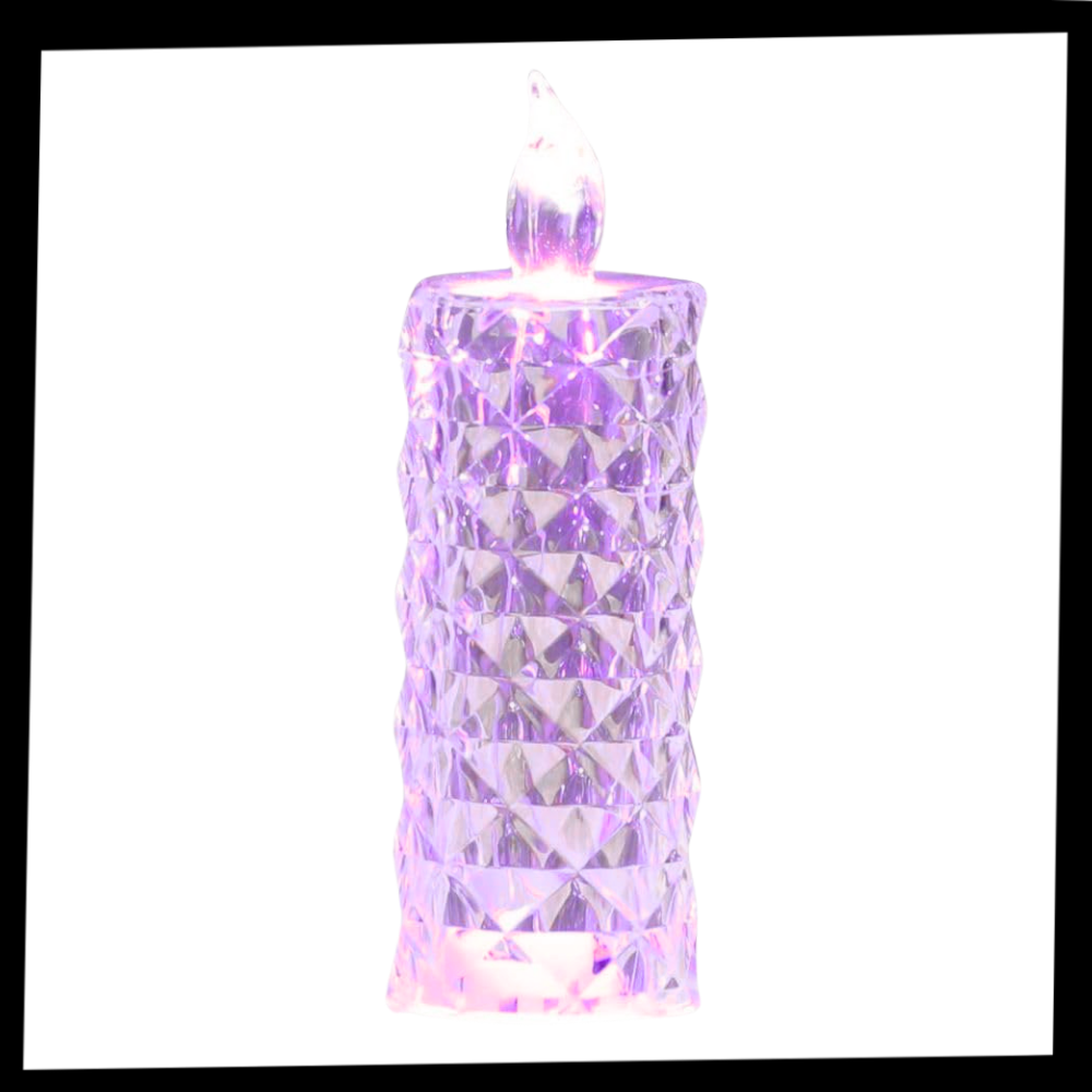 Flameless Crystal Candle Lamp