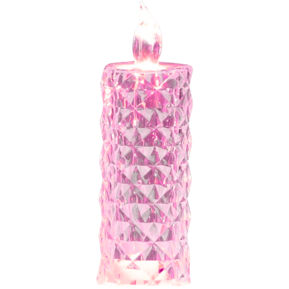 Flameless Crystal Candle Lamp