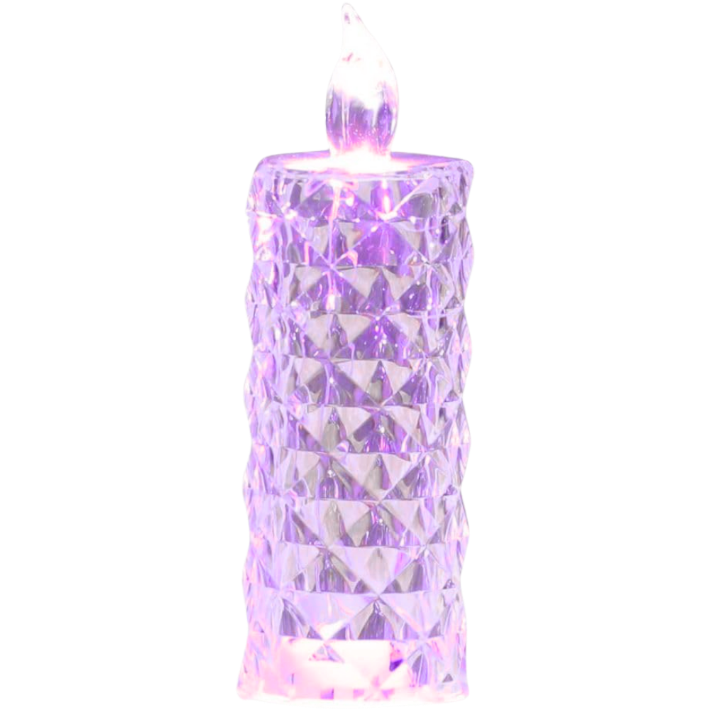 Flameless Crystal Candle Lamp
