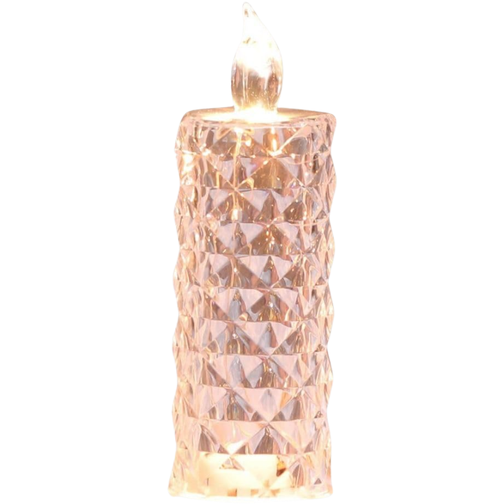 Flameless Crystal Candle Lamp