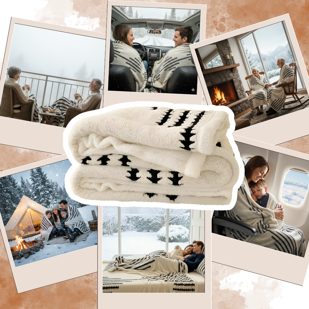 Fluffy Jacquard Winter Blanket